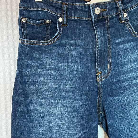 Ella Moss women Dark blue High waist straight leg jeans zipper front Sz 6/28 - Picture 4 of 16